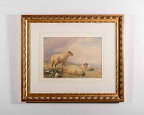 Thomas Francis Wainewright (1794-1883) Sheep in a landscape 1860